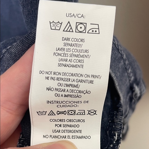 Calvin Klein Women's Abstract Gray Long Sleeve Tee - Picture 7 of 8